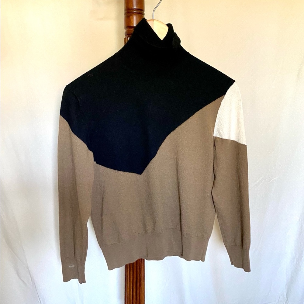 Neil Barrett Cropped Geometric Sweater